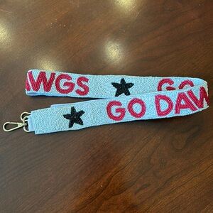 UGA Beaded Bag Strap